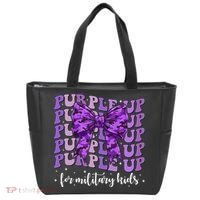 Purple Up For Military Coquette Bow Camo Child Tote Bag thumb 0