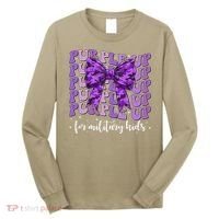 Purple Up For Military Coquette Bow Camo Child Long Sleeve Shirt thumb 0