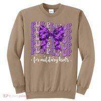 Purple Up For Military Coquette Bow Camo Child Sweatshirt thumb 0