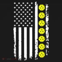Pickleball USA Flag American Sport Polo thumb 3