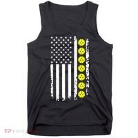 Pickleball USA Flag American Sport Tank Top thumb 0