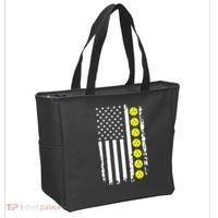 Pickleball USA Flag American Sport Tote Bag thumb 2