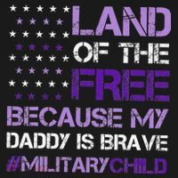 Purple Up For Military USA Flag Military Child Month Women's Tank Top thumb 5