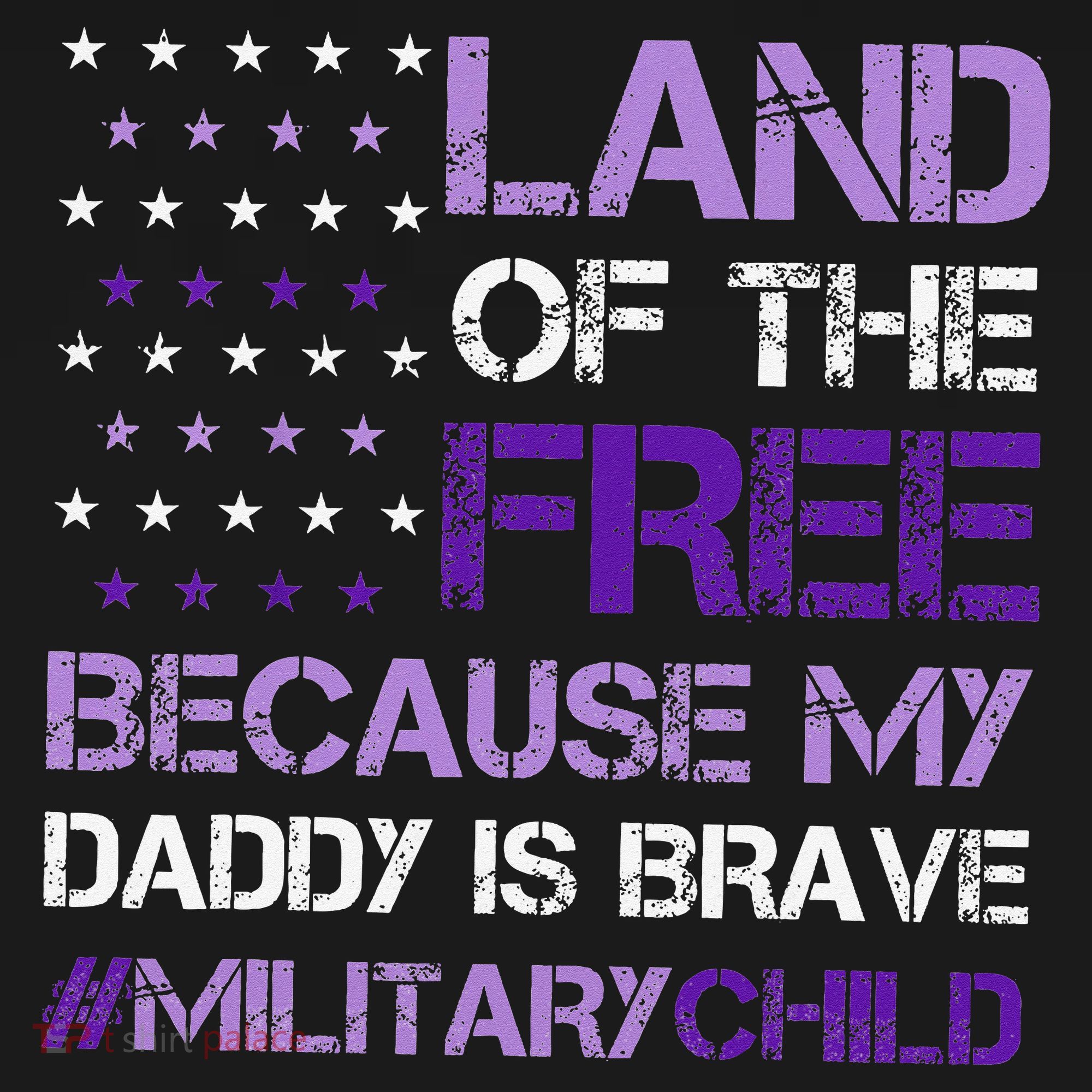 Purple Up For Military USA Flag Military Child Month Women's Tank Top
