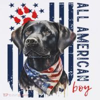 Patriotic Usa Flag Black Labrador All American Boy Lab Owner T-Shirt thumb 7
