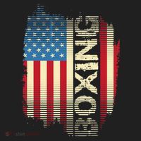 Patriotic USA Flag Boxing Kickboxing Kickboxer Gym Boxer Women's Sweatshirt thumb 2