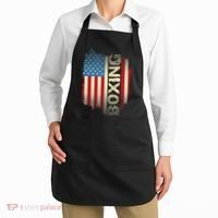 Patriotic USA Flag Boxing Kickboxing Kickboxer Gym Boxer Apron thumb 2