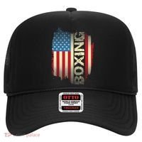 Patriotic USA Flag Boxing Kickboxing Kickboxer Gym Boxer Hat thumb 0