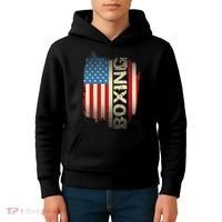 Patriotic USA Flag Boxing Kickboxing Kickboxer Gym Boxer Kids Hoodie thumb 4