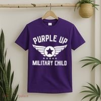 Purple Up For Military Military Child Month T-Shirt thumb 2