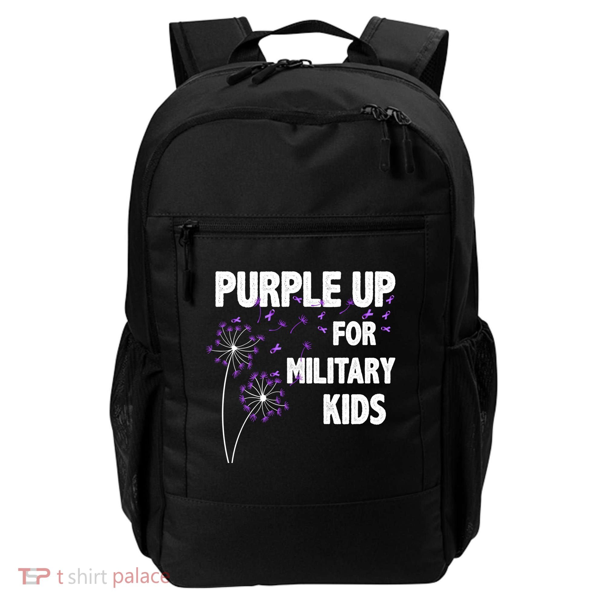 Purple Up For Military Child Month Backpack
