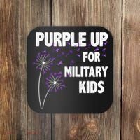 Purple Up For Military Child Month Coaster thumb 0