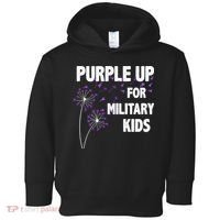 Purple Up For Military Child Month Toddler Hoodie thumb 0