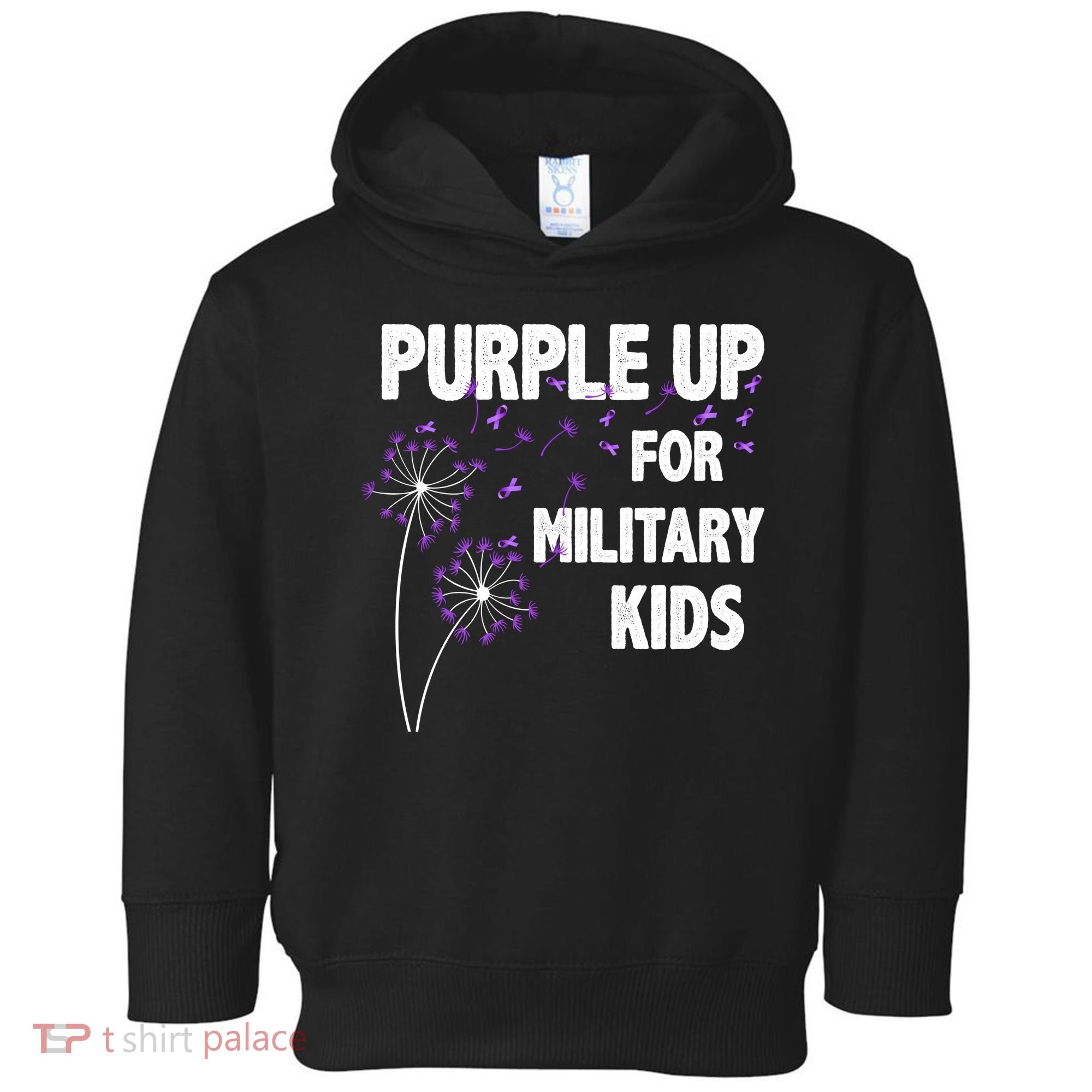 Purple Up For Military Child Month Toddler Hoodie