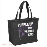 Purple Up For Military Child Month Tote Bag thumb 2