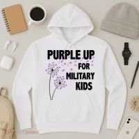 Purple Up For Military Child Month Hoodie thumb 3