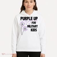Purple Up For Military Child Month Hoodie thumb 5