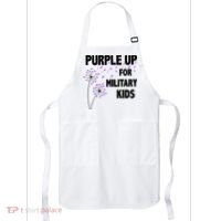 Purple Up For Military Child Month Apron thumb 0