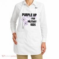 Purple Up For Military Child Month Apron thumb 2