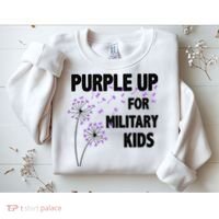 Purple Up For Military Child Month Sweatshirt thumb 2