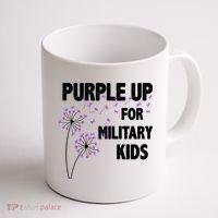Purple Up For Military Child Month Coffee Mug thumb 1