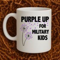 Purple Up For Military Child Month Coffee Mug thumb 2