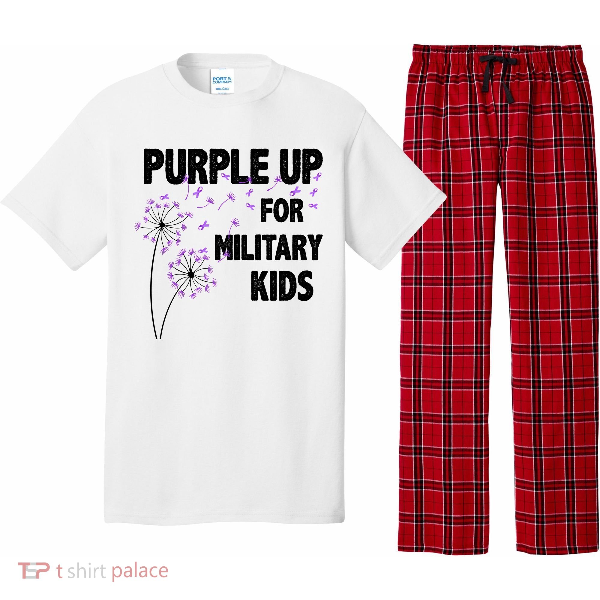 Purple Up For Military Child Month Pajama Set