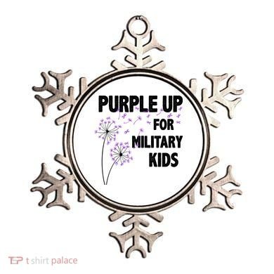 Purple Up For Military Child Month Ornament