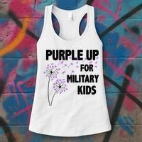 Purple Up For Military Child Month Women's Tank Top thumb 3