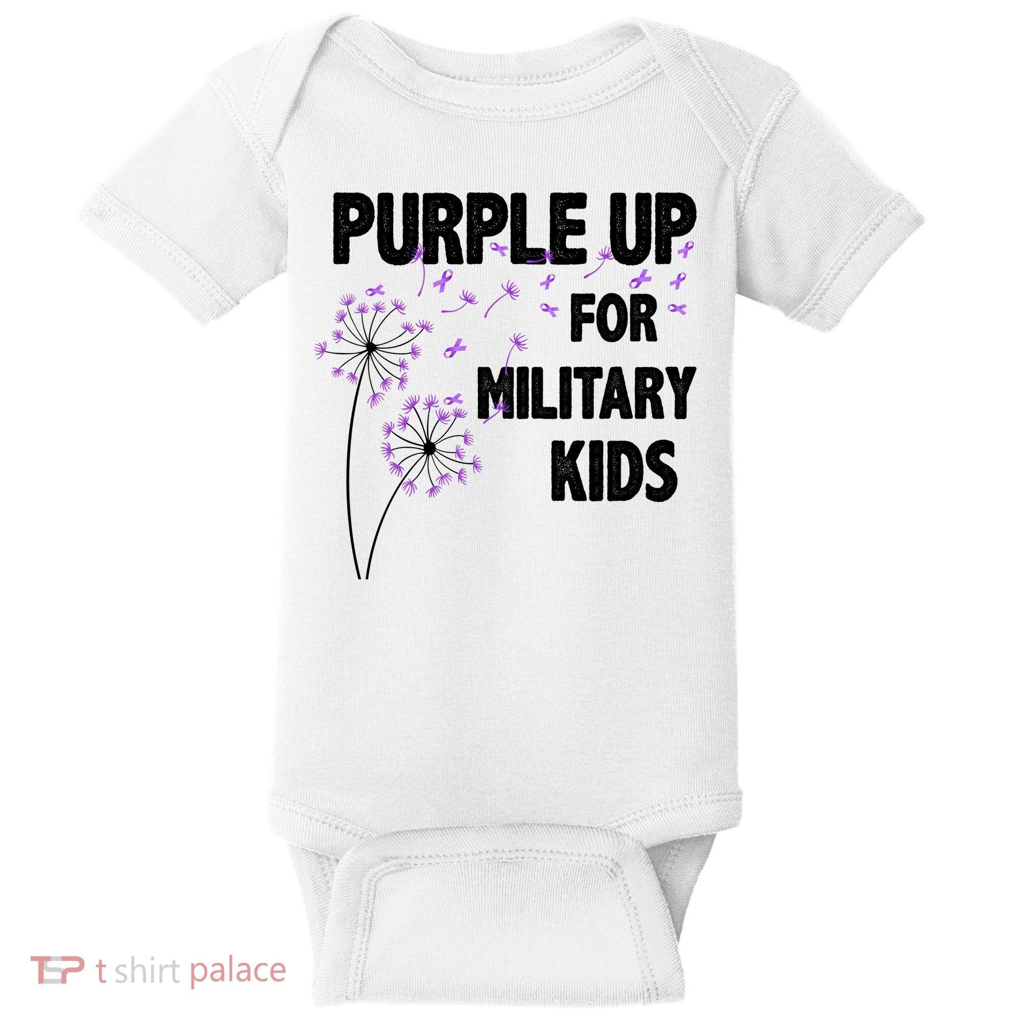 Purple Up For Military Child Month Baby Bodysuit