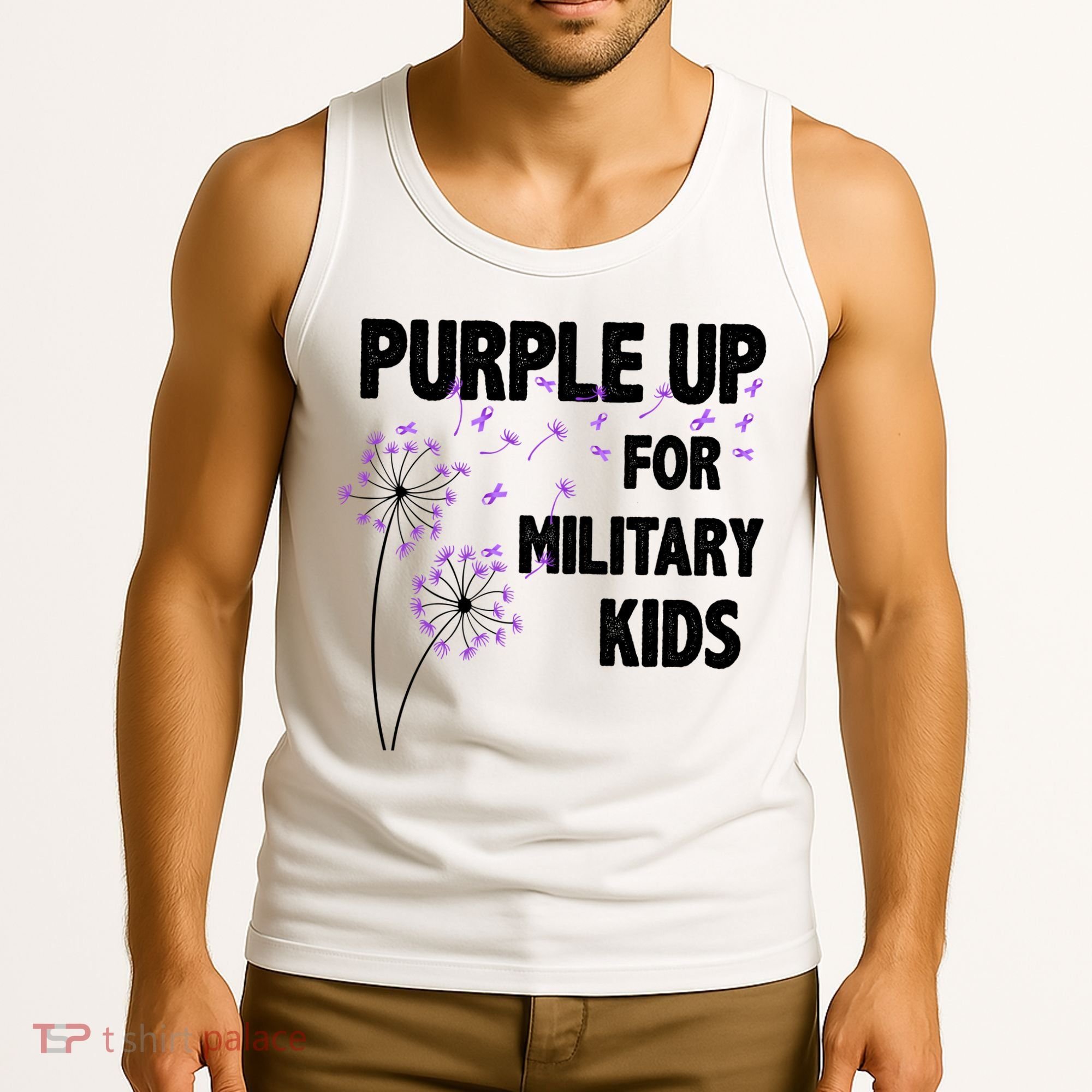 Purple Up For Military Child Month Tank Top