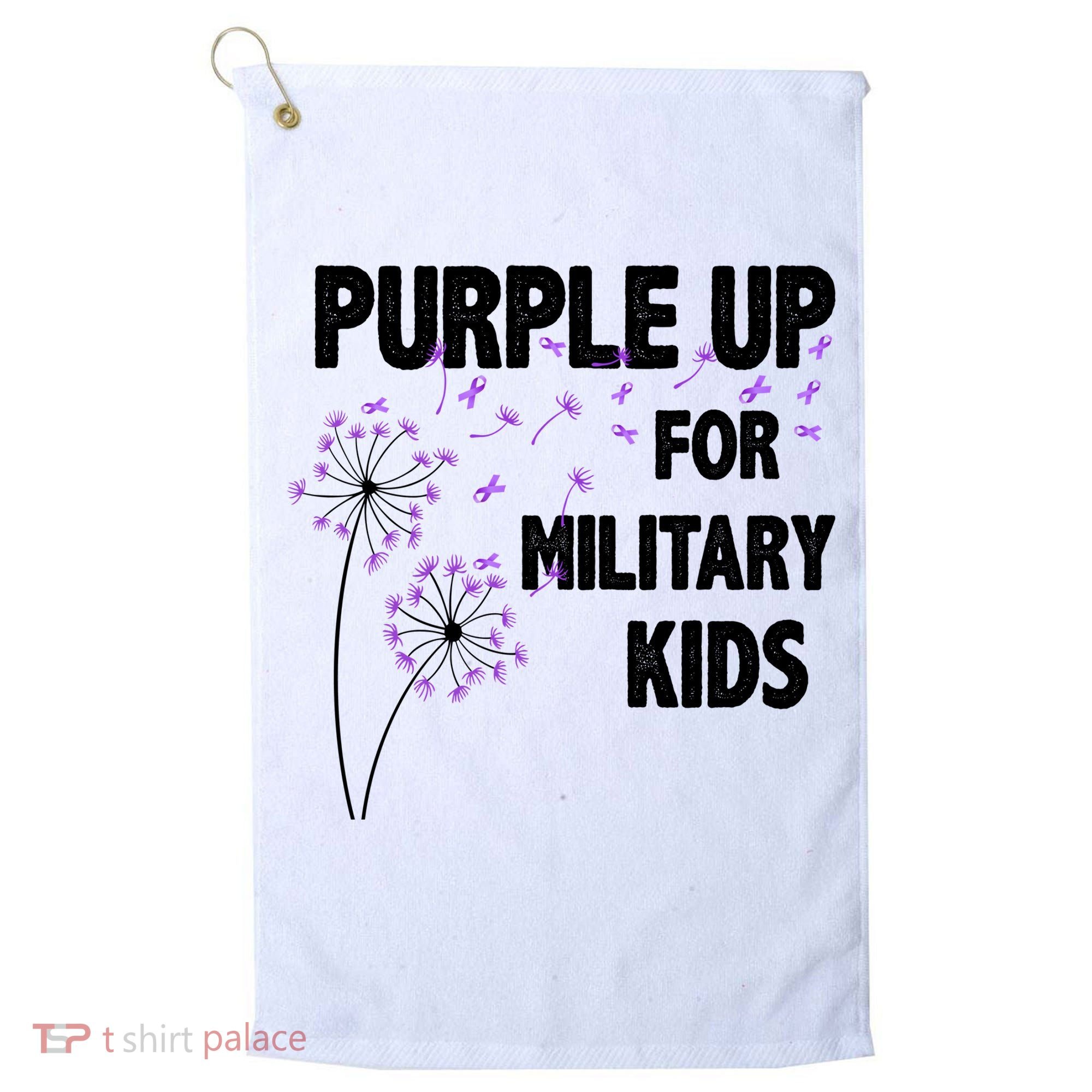 Purple Up For Military Child Month Golf Towel