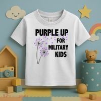 Purple Up For Military Child Month Toddler T-Shirt thumb 3