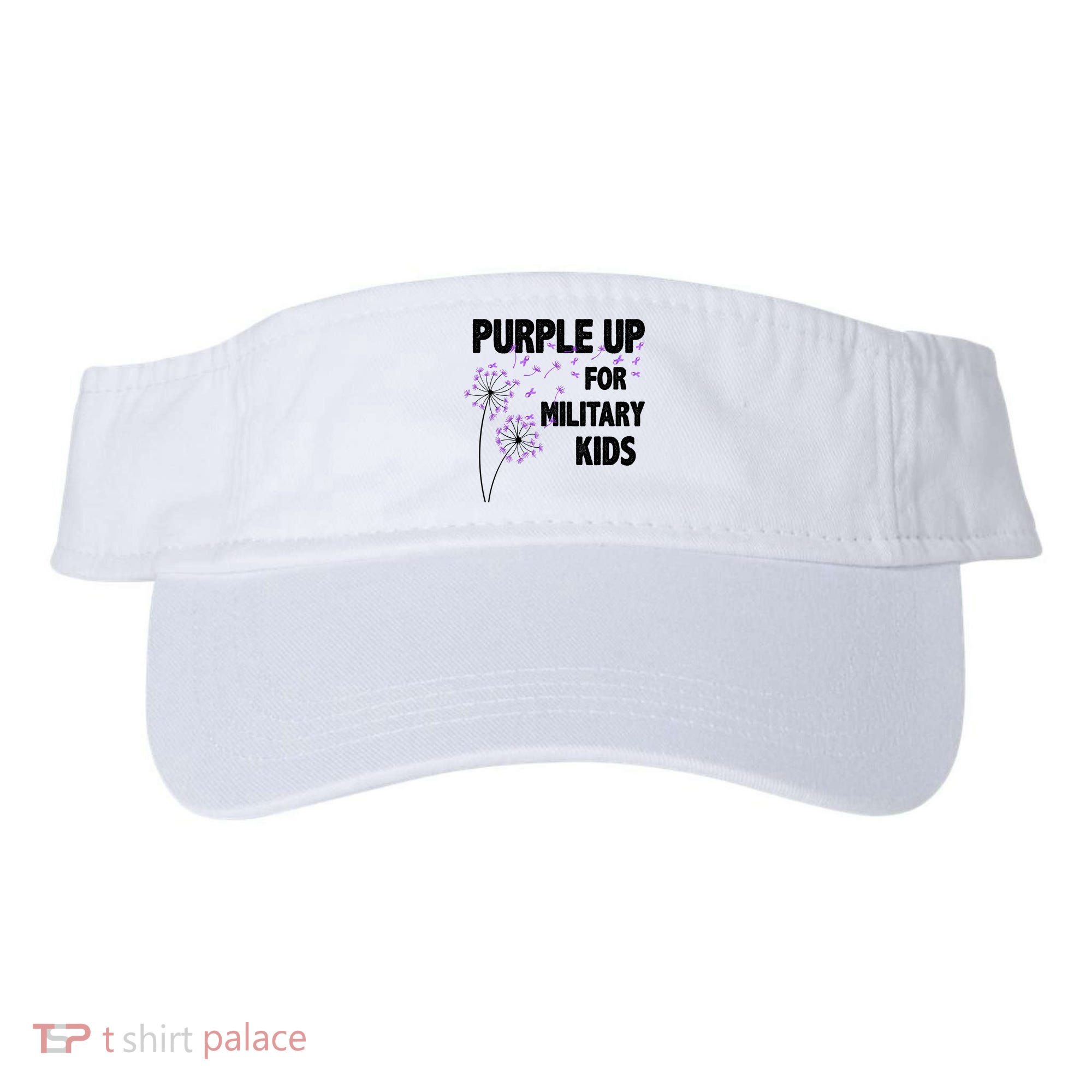 Purple Up For Military Child Month Visor