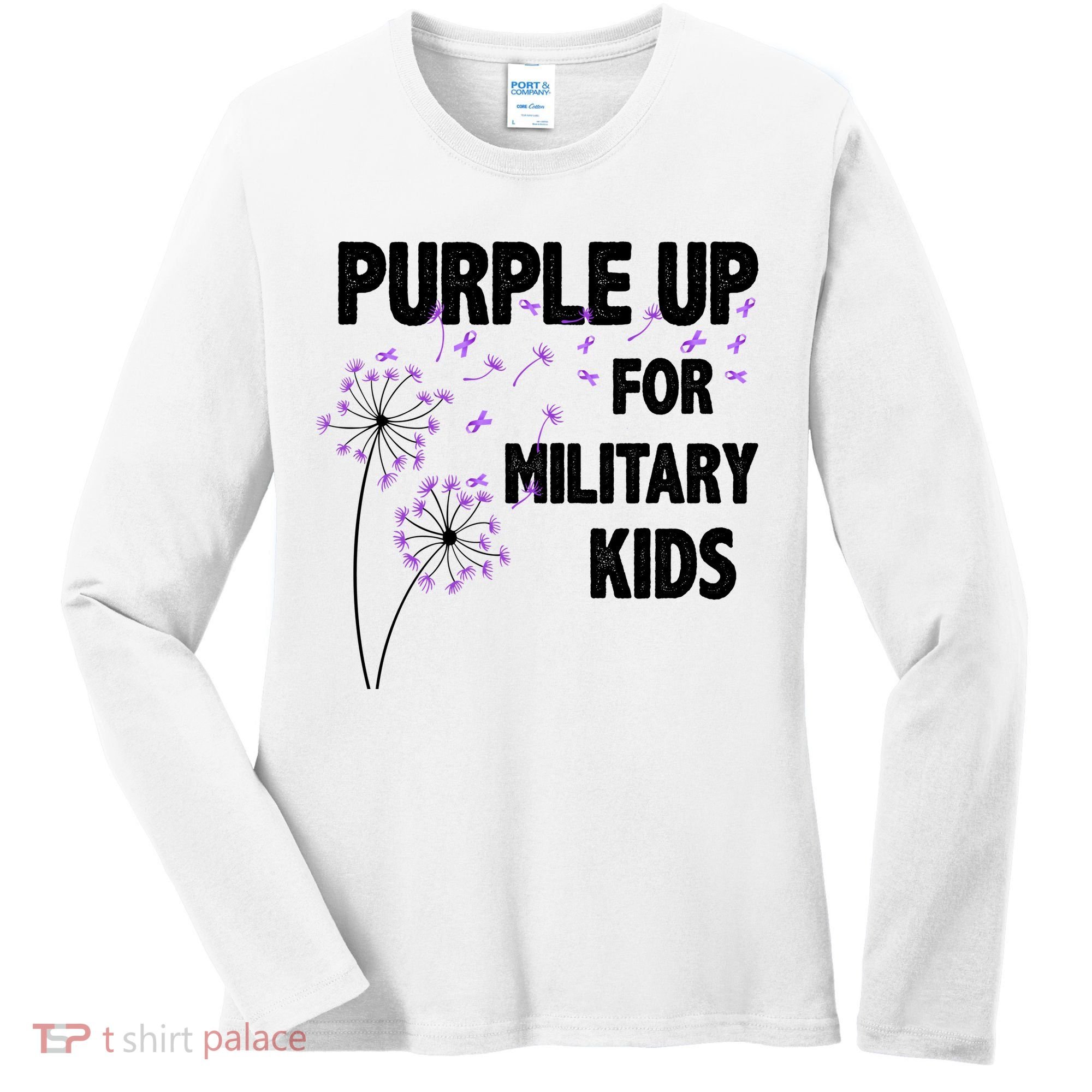 Purple Up For Military Child Month Women's Long Sleeve Shirt