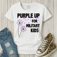 Purple Up For Military Child Month Women's T-Shirt thumb 3