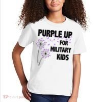 Purple Up For Military Child Month Kids T-Shirt thumb 2