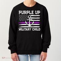 Purple Up For Military Child Month Women's Sweatshirt thumb 0