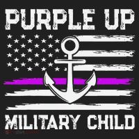 Purple Up For Military Child Month Beanie thumb 2