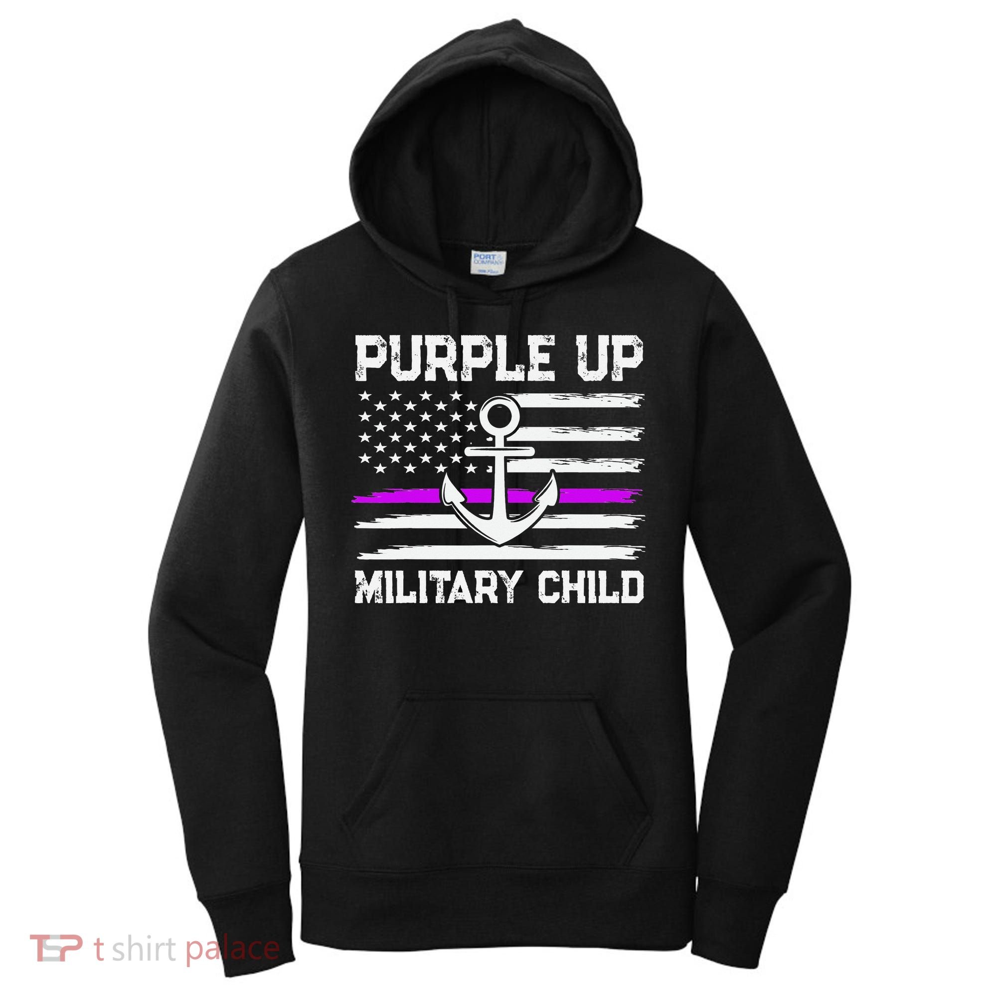 Purple Up For Military Child Month Women's Hoodie