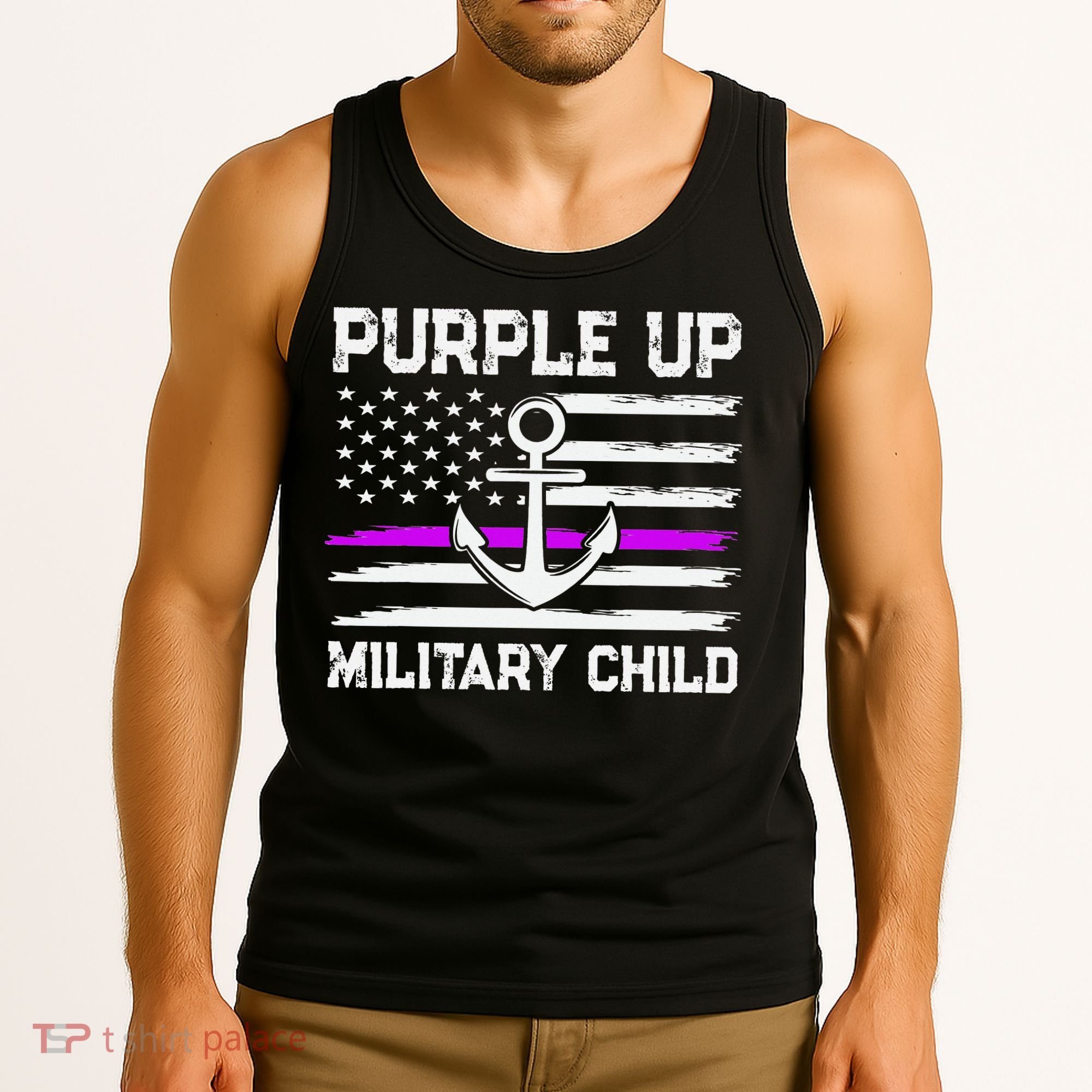 Purple Up For Military Child Month Tank Top