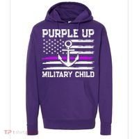 Purple Up For Military Child Month Hoodie thumb 0