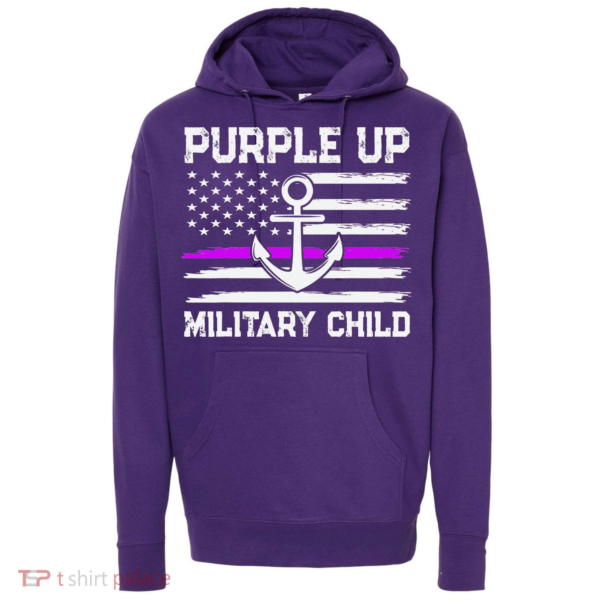 Purple Up For Military Child Month Hoodie