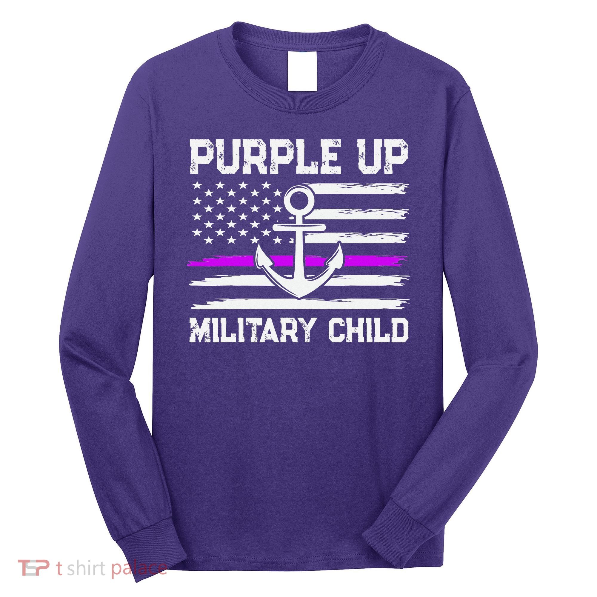 Purple Up For Military Child Month Long Sleeve Shirt