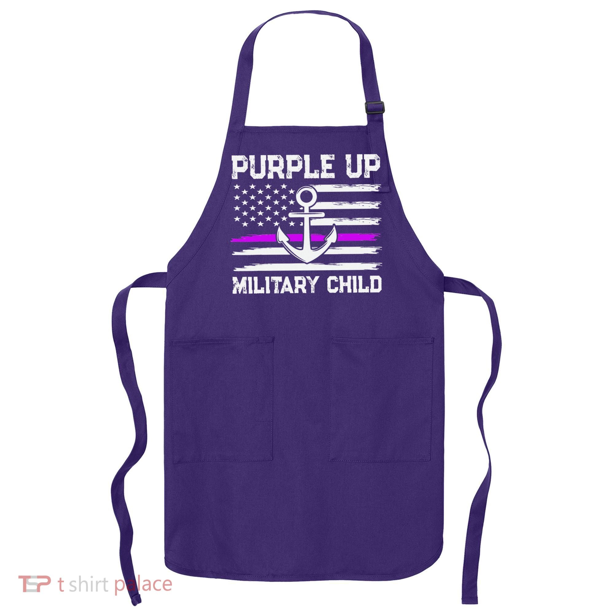 Purple Up For Military Child Month Apron