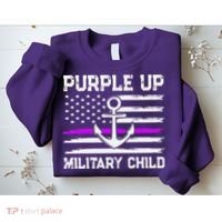 Purple Up For Military Child Month Sweatshirt thumb 2