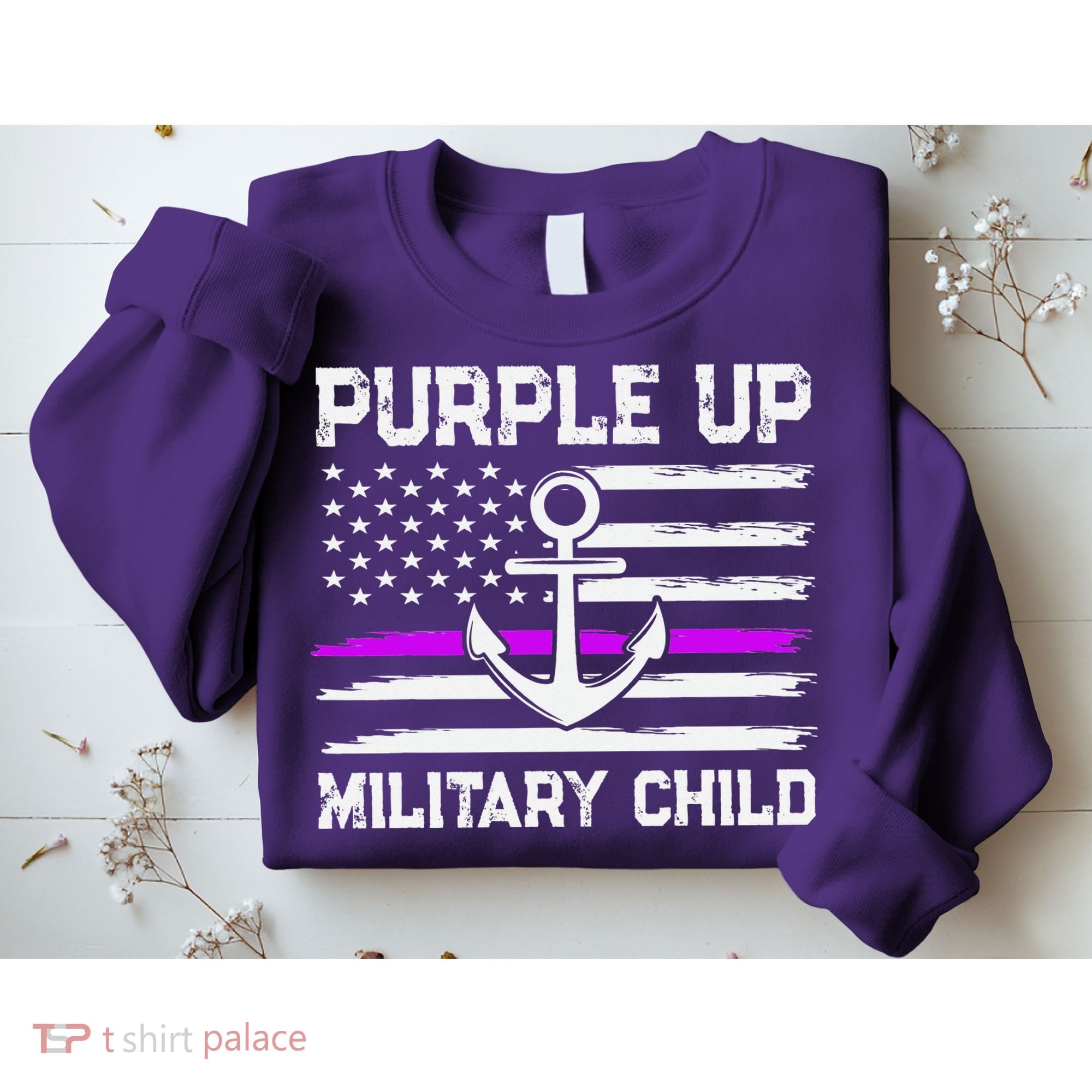 Purple Up For Military Child Month Sweatshirt