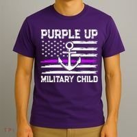 Purple Up For Military Child Month T-Shirt thumb 3