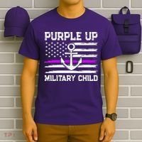 Purple Up For Military Child Month T-Shirt thumb 6