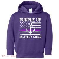 Purple Up For Military Child Month Toddler Hoodie thumb 0